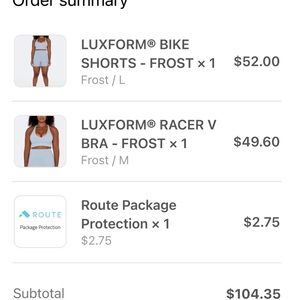 SET ACTIVE Luxform set. Never worn. Sold out online